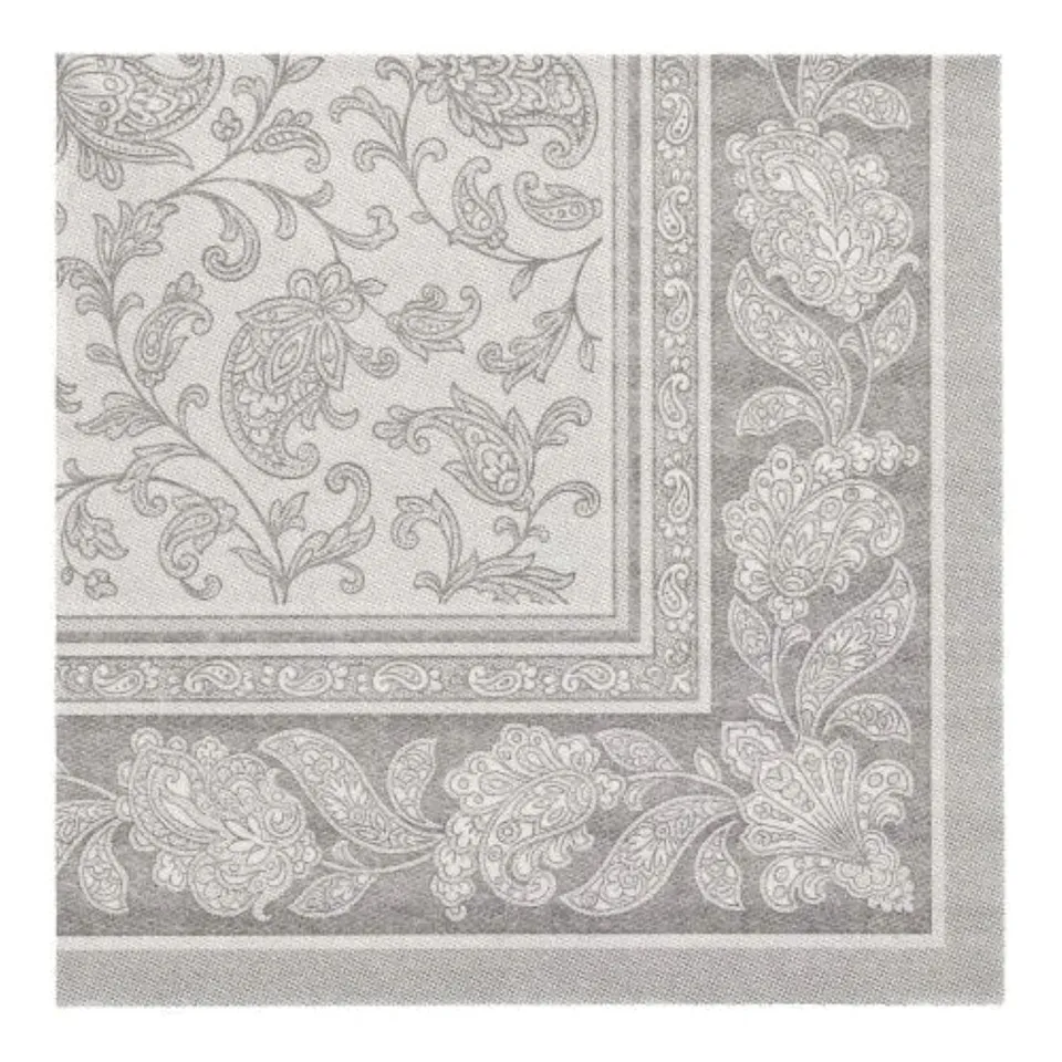 das-kost-mland-dekorationen-ornaments-servietten-grau-40x40cm-50-st-ck image 1