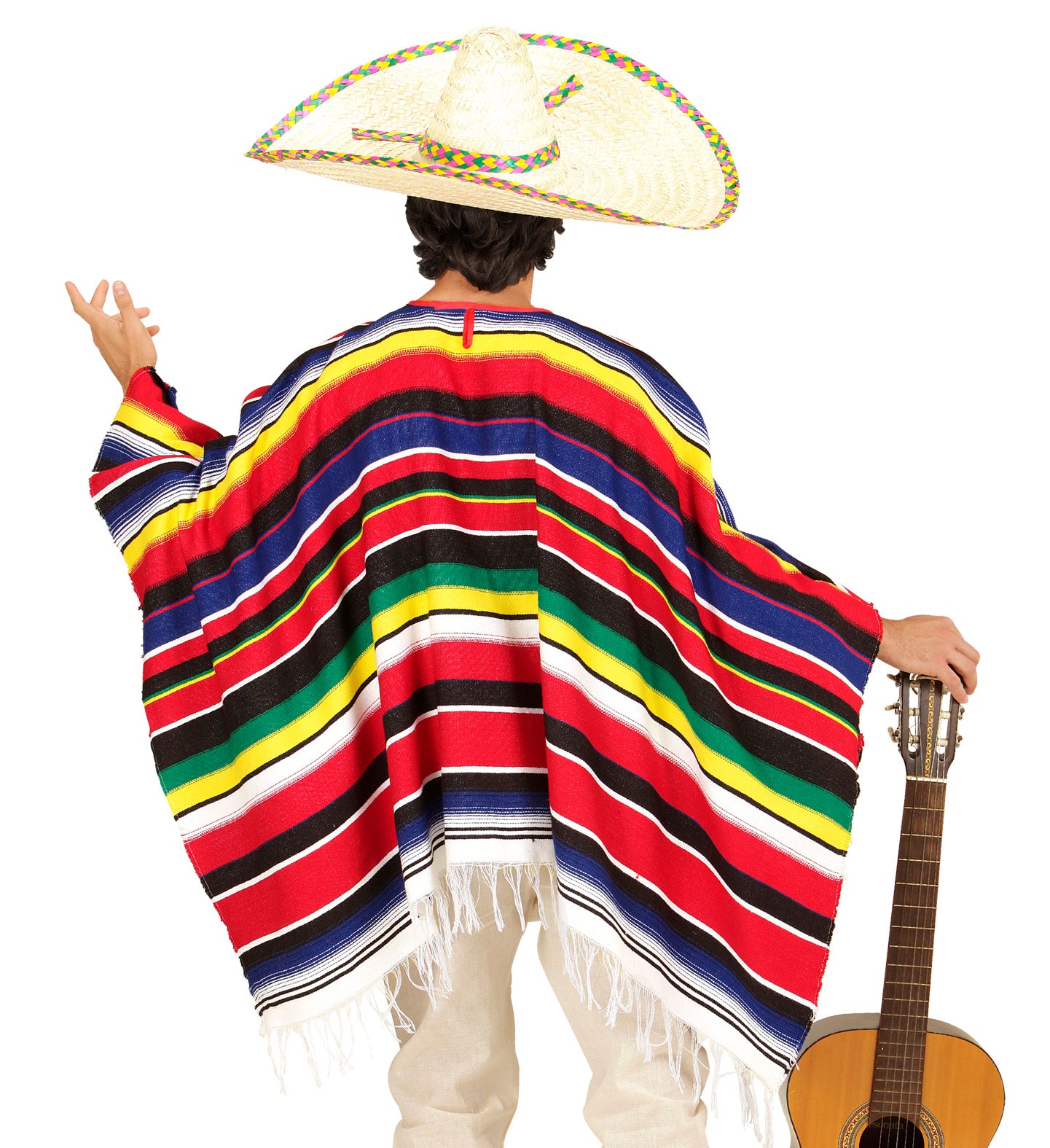 das-kost-mland-herren-mexikaner-poncho-pedro-bunt-einheitsgr-e image 3