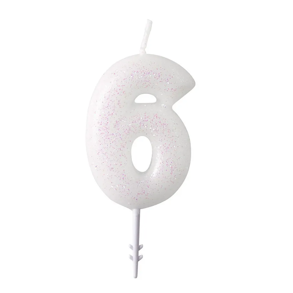 das-kost-mland-geburtstagskerze-glitzer-wei-rosa-zahl-6-6-5cm image 1
