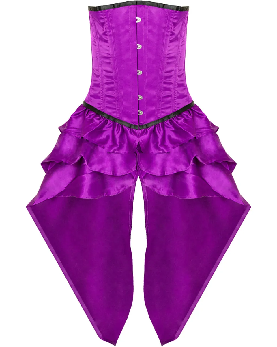 das-kost-mland-dekorationen-corsage-mieder-sch-chen-lila-satin-gr-l image 1