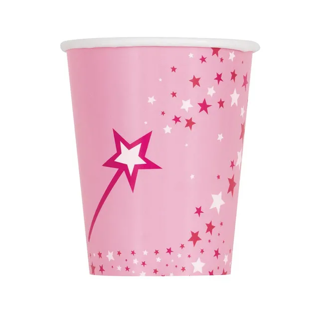 das-kost-mland-prinzessin-einhorn-pappbecher-266ml-8stk-rosa image 1