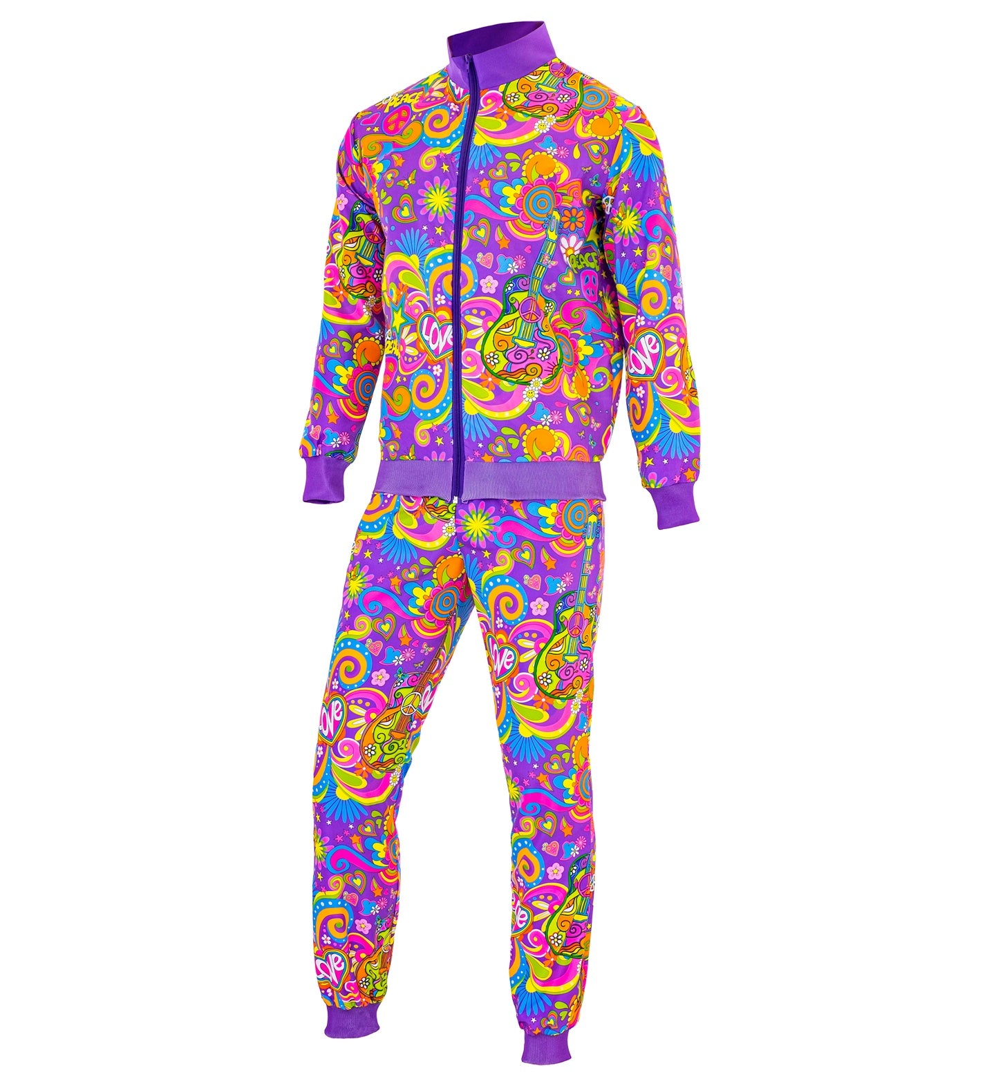 das-kost-mland-flower-power-party-trainingsanzug-herren-neon-uv image 3