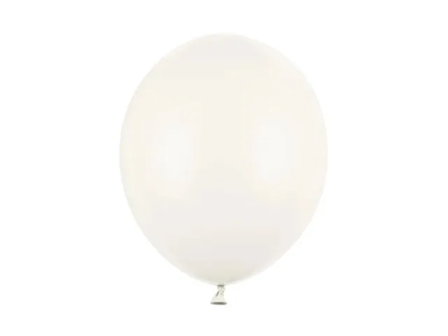 das-kost-mland-uni-pastell-luftballon-creme-wei-100-stk image 1