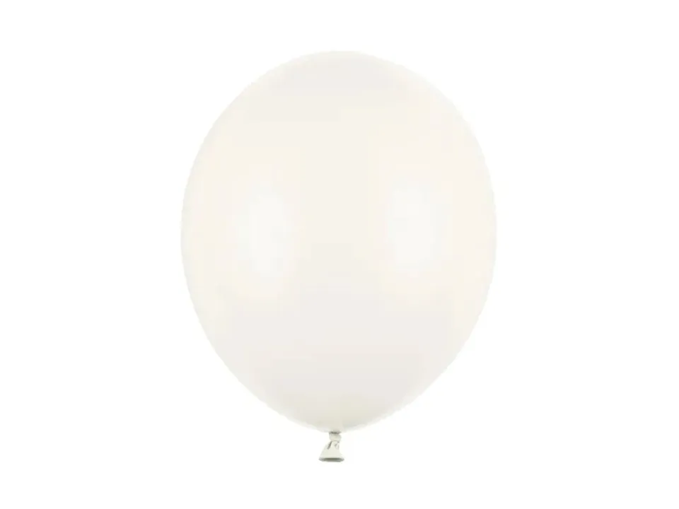 das-kost-mland-uni-pastell-luftballon-creme-wei-100-stk image 1