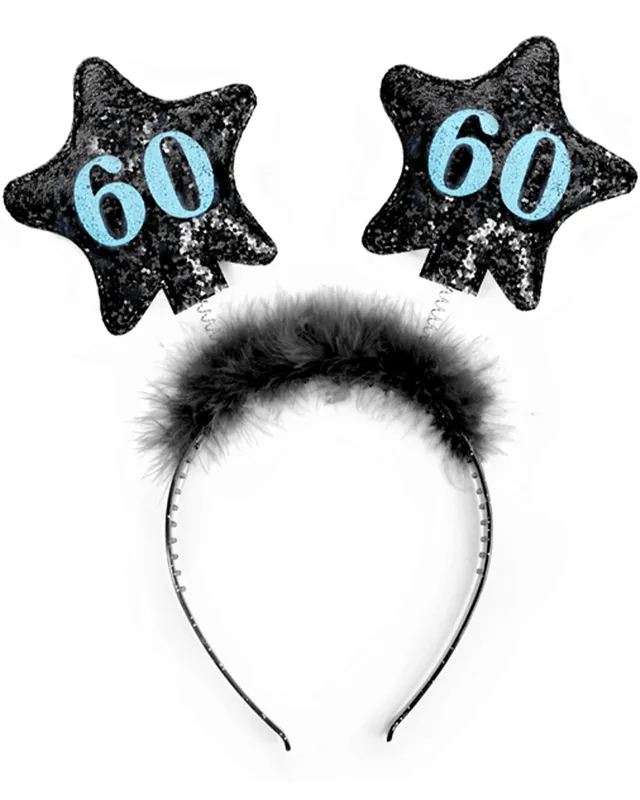 haarreif-mit-sternen-60-schwarz-geburtstag-haarschmuck image 1