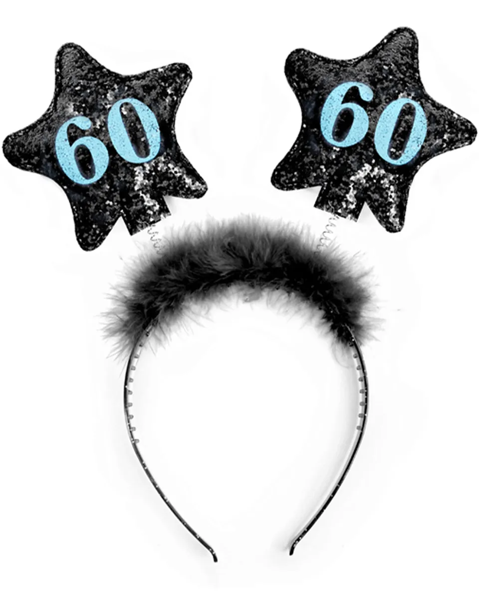 haarreif-mit-sternen-60-schwarz-geburtstag-haarschmuck image 1