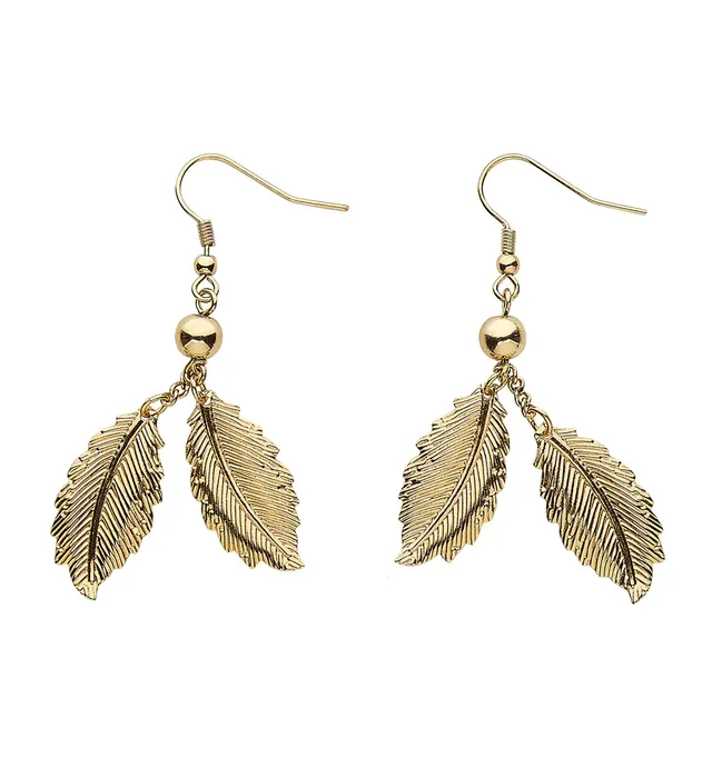 das-kost-mland-accessoires-bl-tter-ohrringe-gold-r-merin image 1