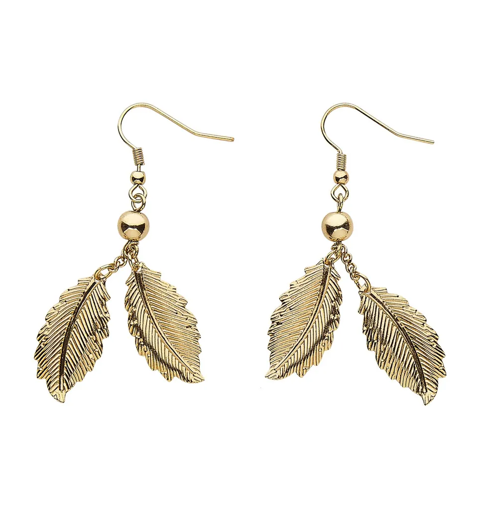 das-kost-mland-accessoires-bl-tter-ohrringe-gold-r-merin image 1