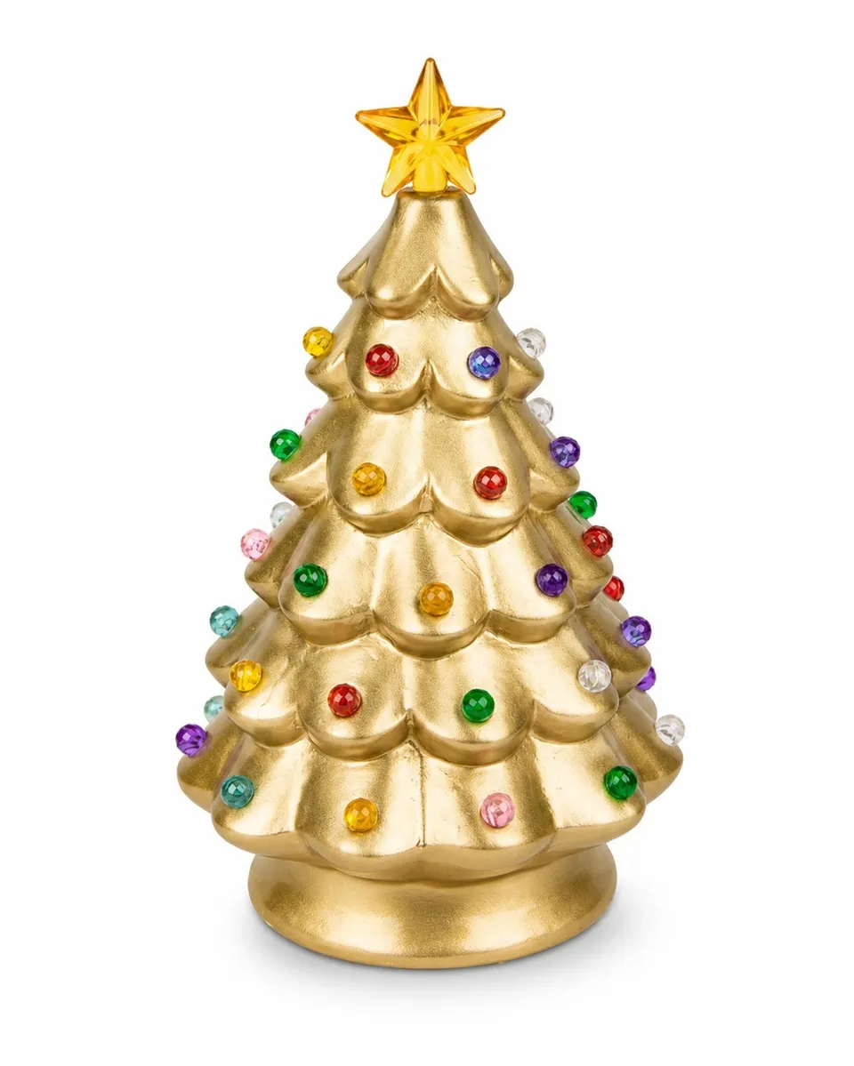 deko-weihnachtsbaum-led-gold-keramik-sternspitze-11-5x18-cm image 1