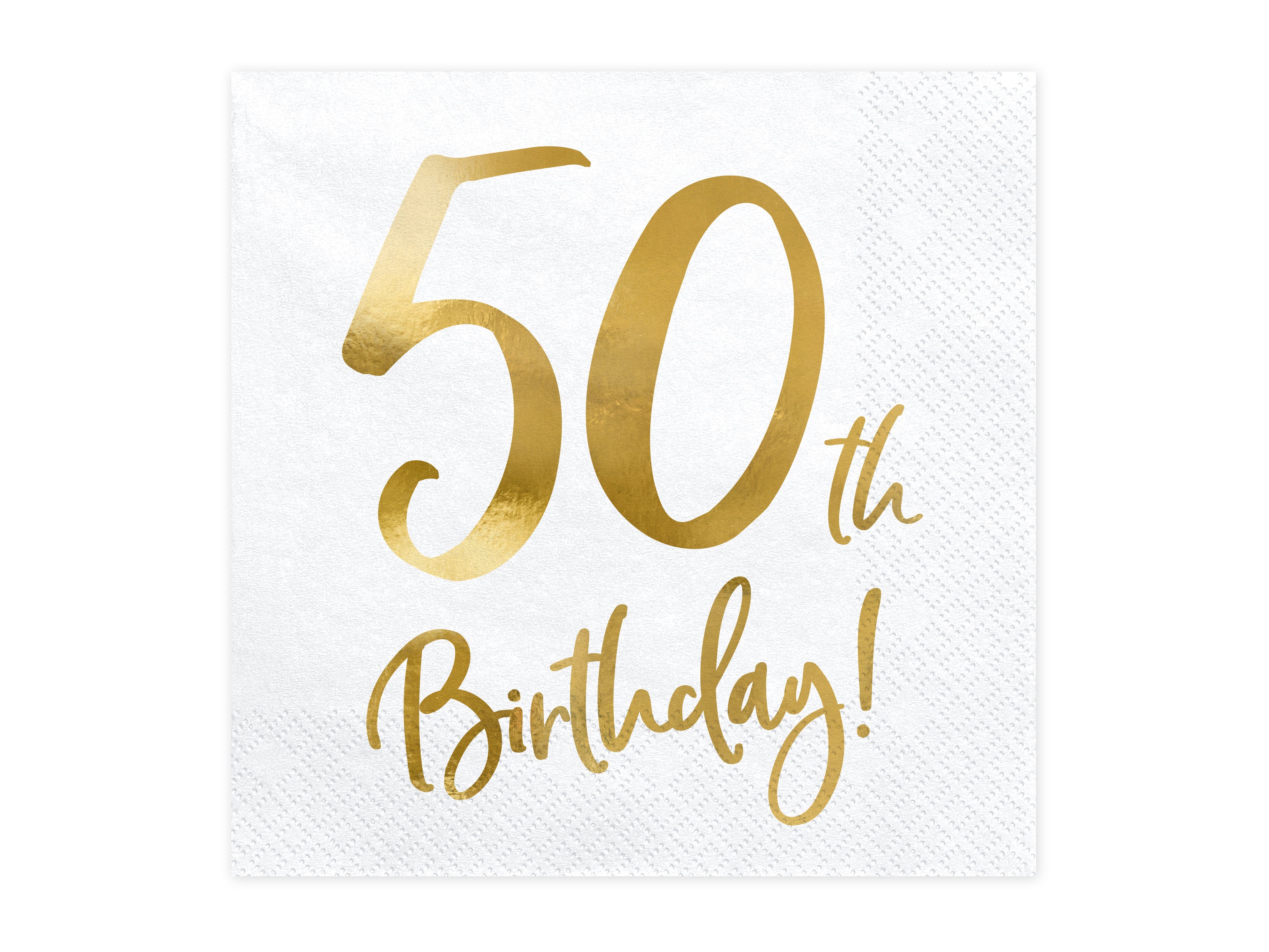 das-kost-mland-birthday-gold-servietten-50-20-stk-33x33-cm image 1