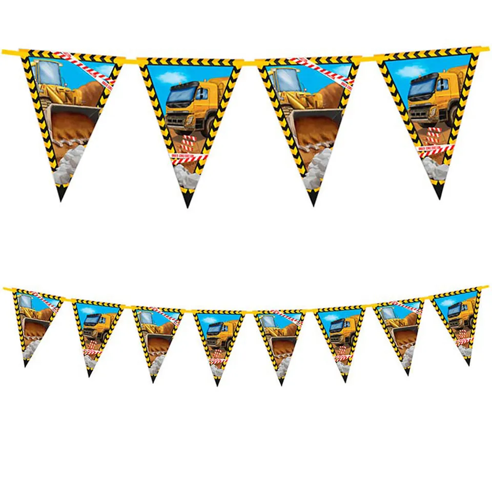das-kost-mland-wimpelkette-baustelle-papier-fsc-girlande image 1