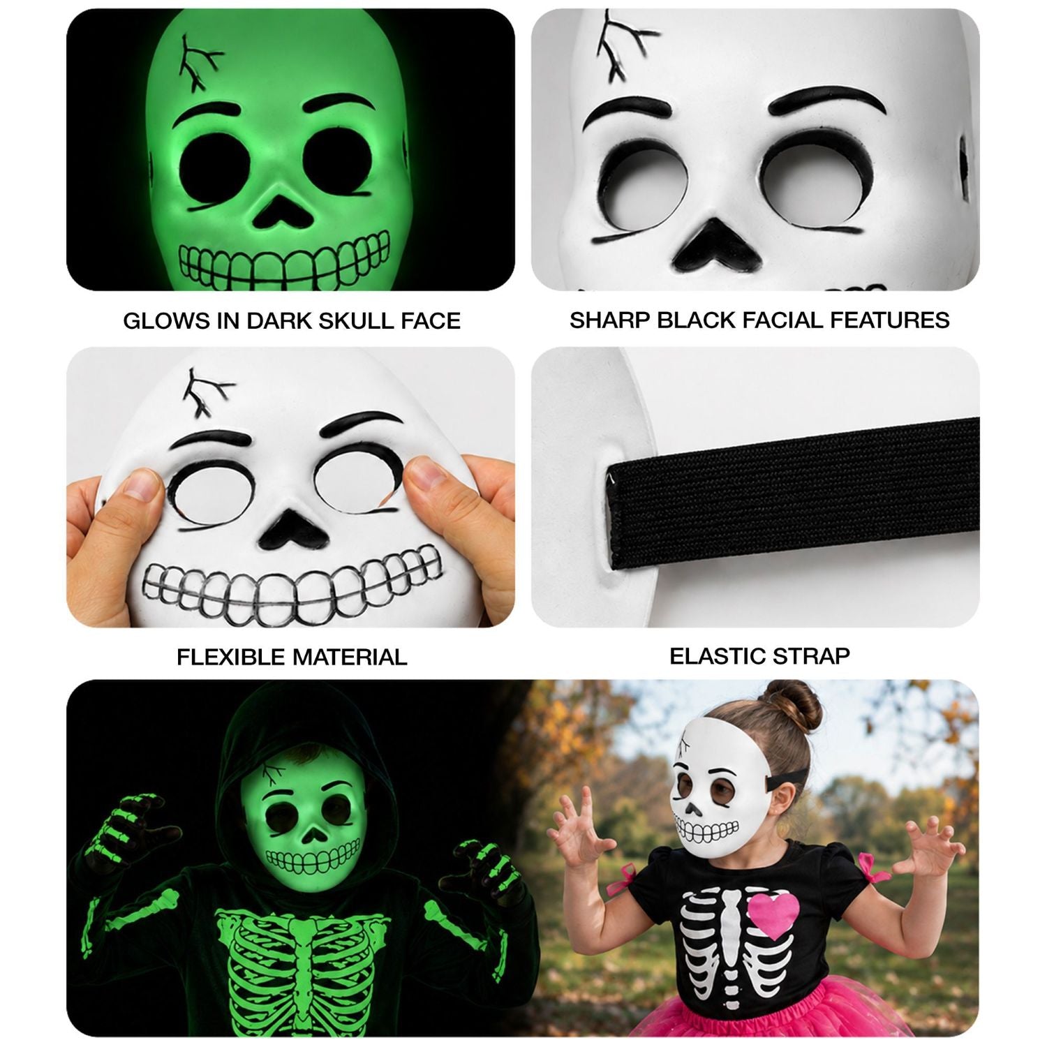 halloween-totenkopf-maske-kinder-leuchtend-wei-schwarz image 5