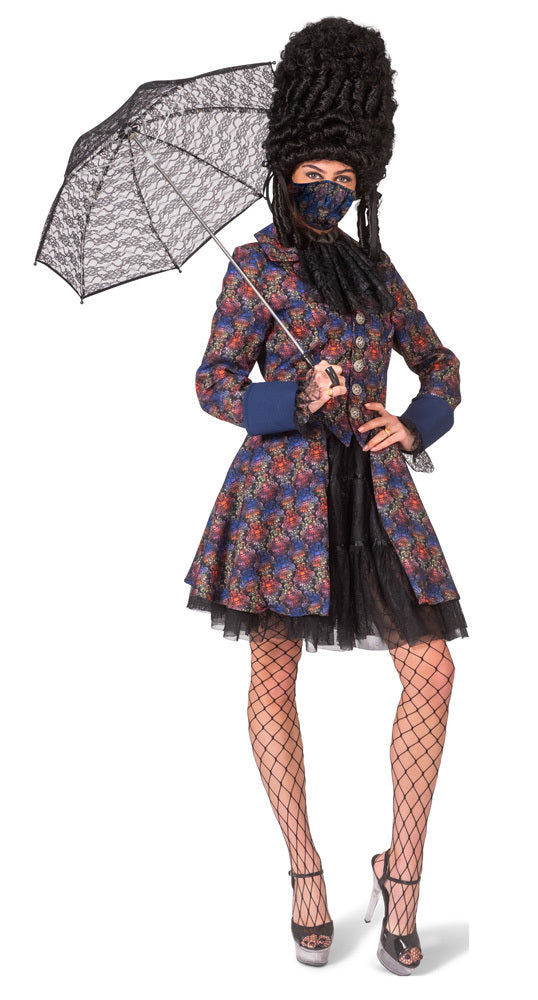 das-kost-mland-damen-barock-piratin-jacke-mit-jabot-totenkopf image 5