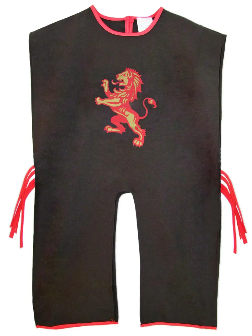 das-kost-mland-ritter-tunika-kinder-l-we-schwarz-rot-3-8-j image 1