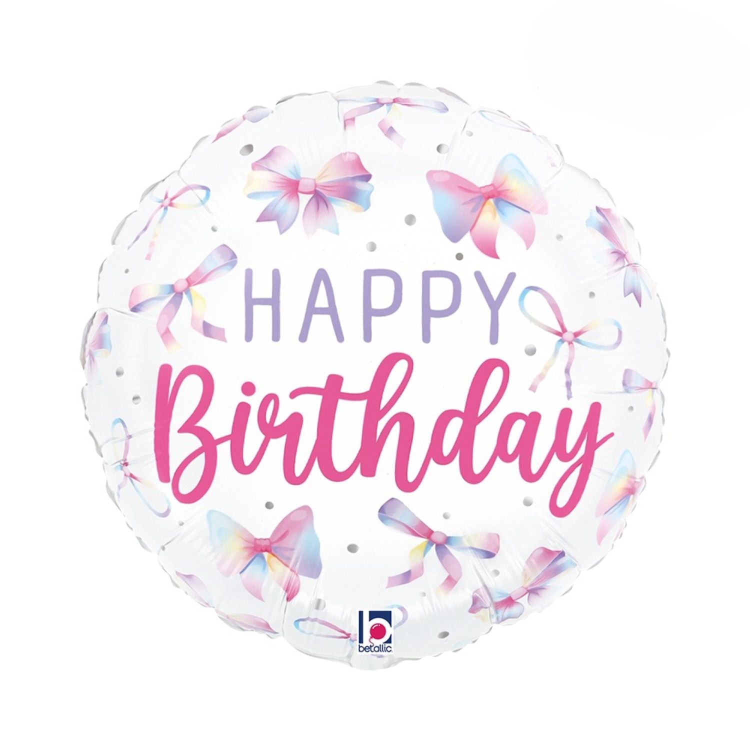 das-kost-mland-happy-birthday-folienballon-schleifen-46-cm image 1