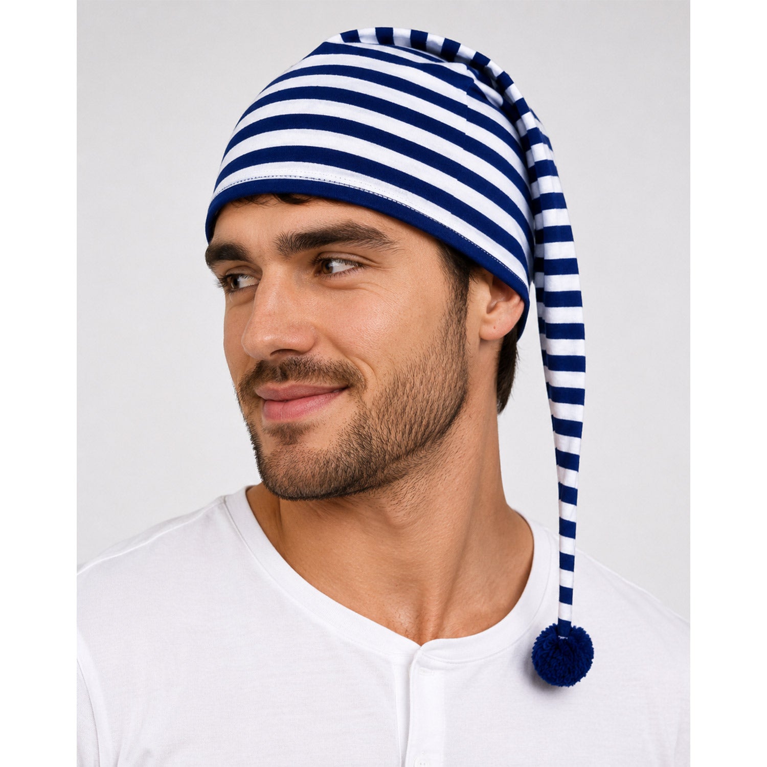 das-kost-mland-maxi-schlafm-tze-nachtm-tze-blau-wei-1-m-tze image 3