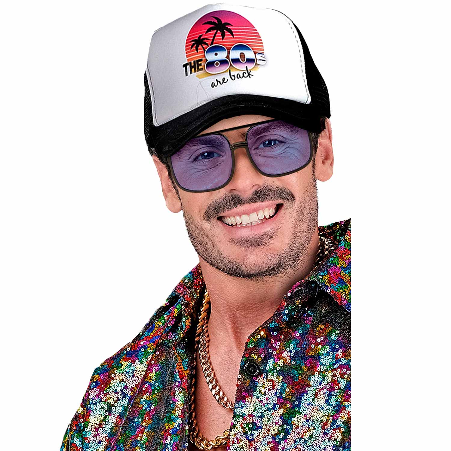 das-kost-mland-90er-brille-hip-hop-hellblau-partybrille image 6