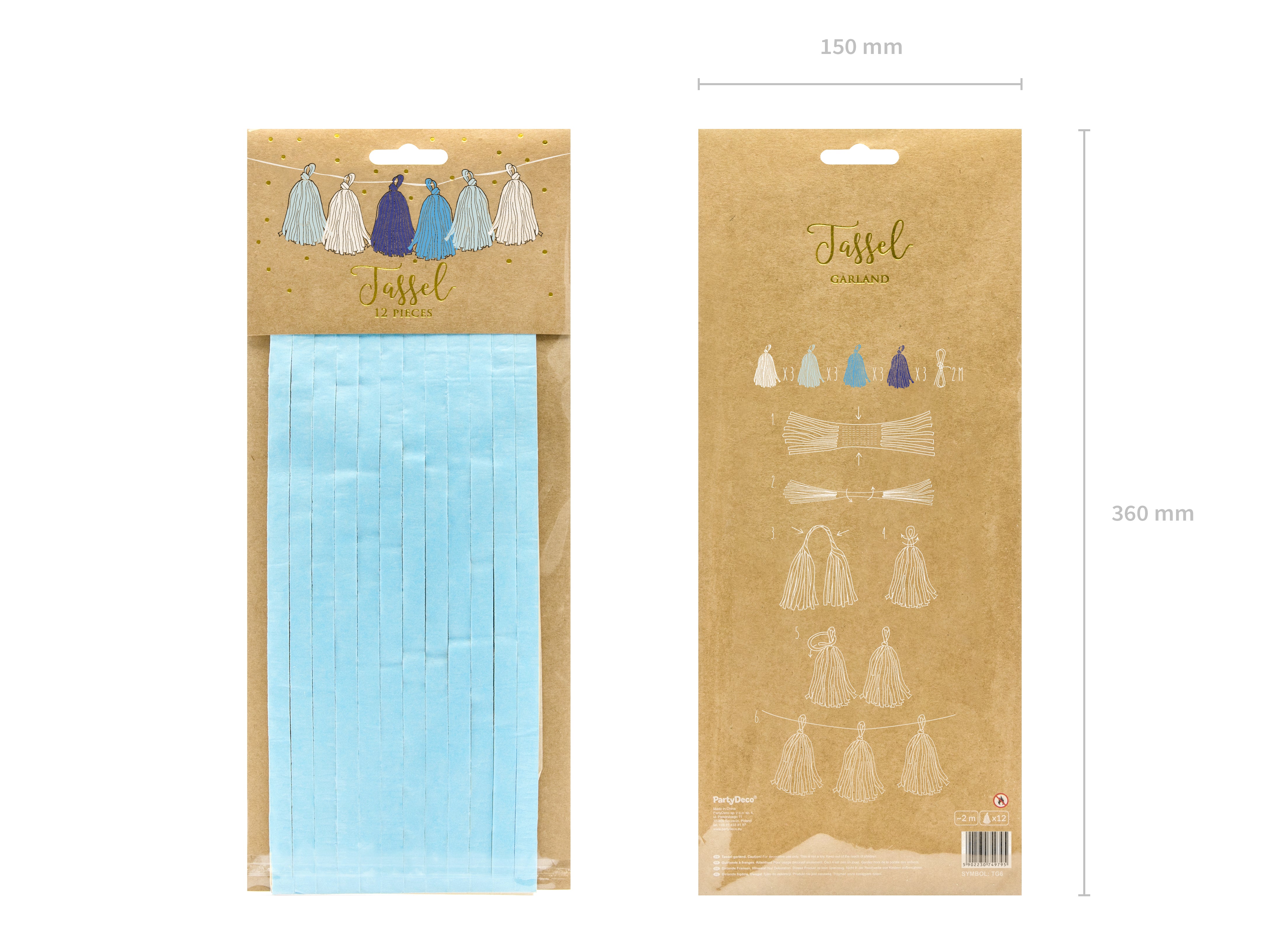 quasten-girlande-wei-blau-200-cm-12-st-ck-party-deko image 6