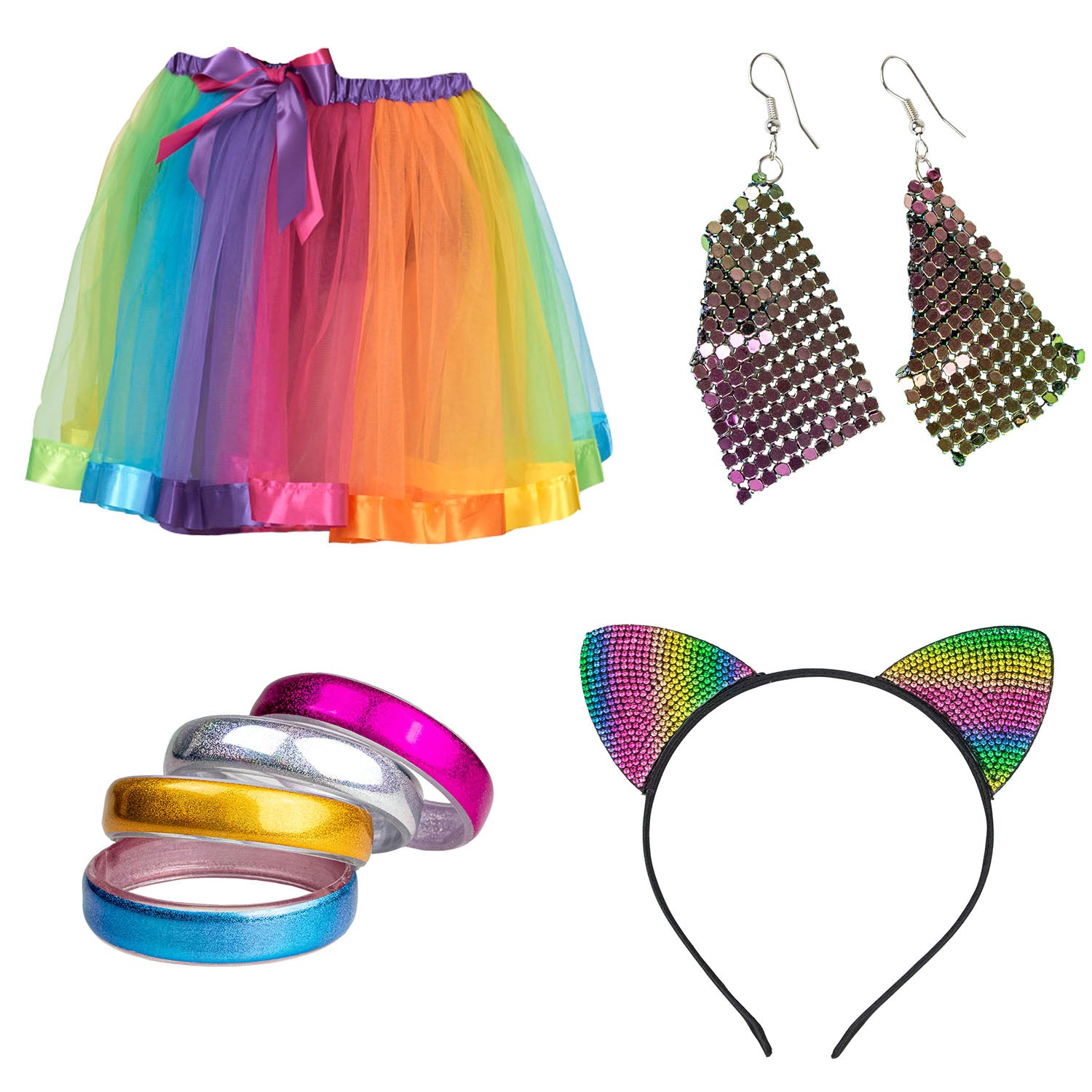 das-kost-mland-damen-regenbogen-disco-set-kost-m-4-teilig-bunt image 7