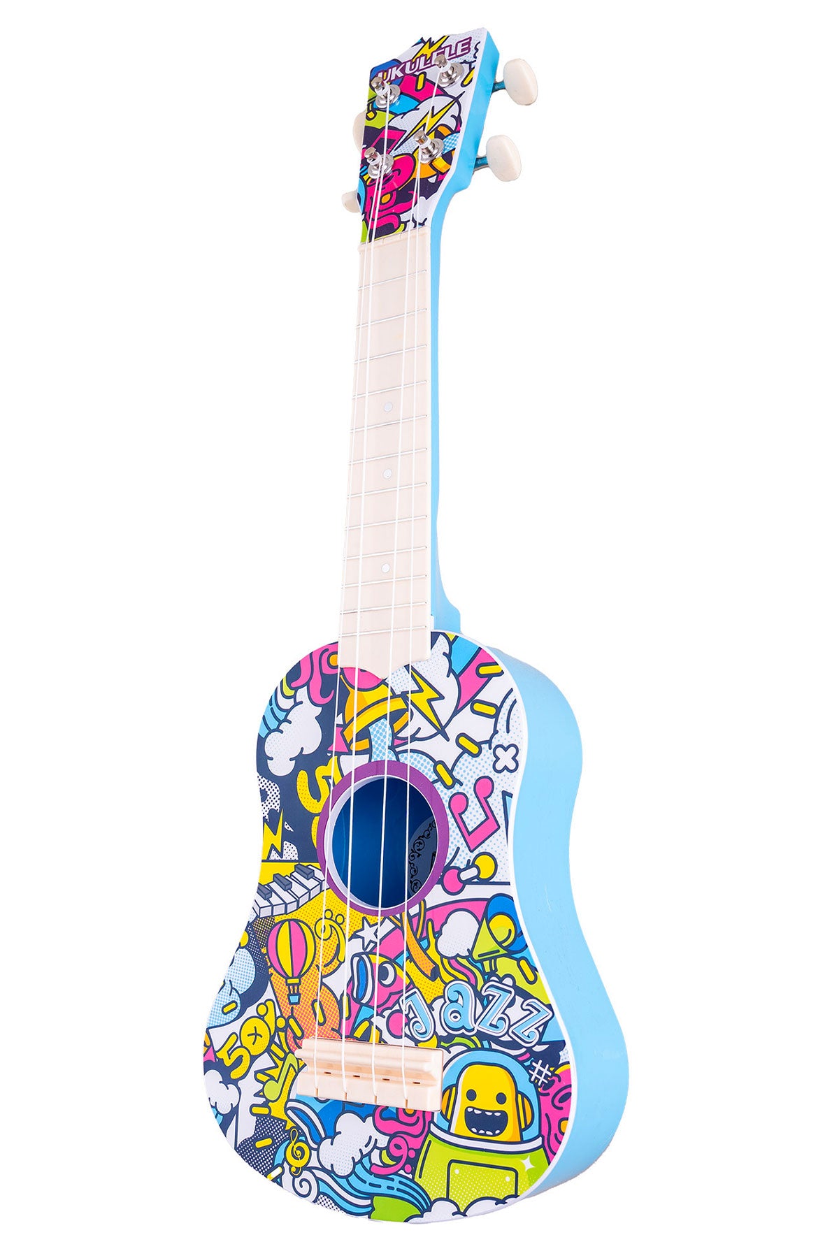 ukulele-graffiti-17-5x7x53cm-mehrfarbig-kunststoff-anf-nger image 2
