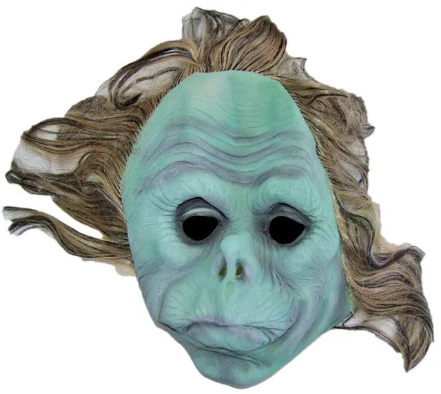 das-kost-mland-accessoires-horror-maske-zombie-grinch-gesichtsmaske image 1