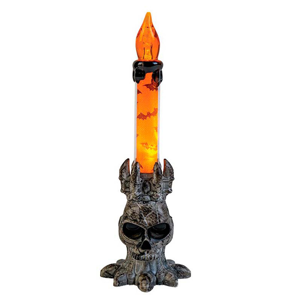 das-kost-mland-halloween-kerzenst-nder-totenkopf-led-deko image 2