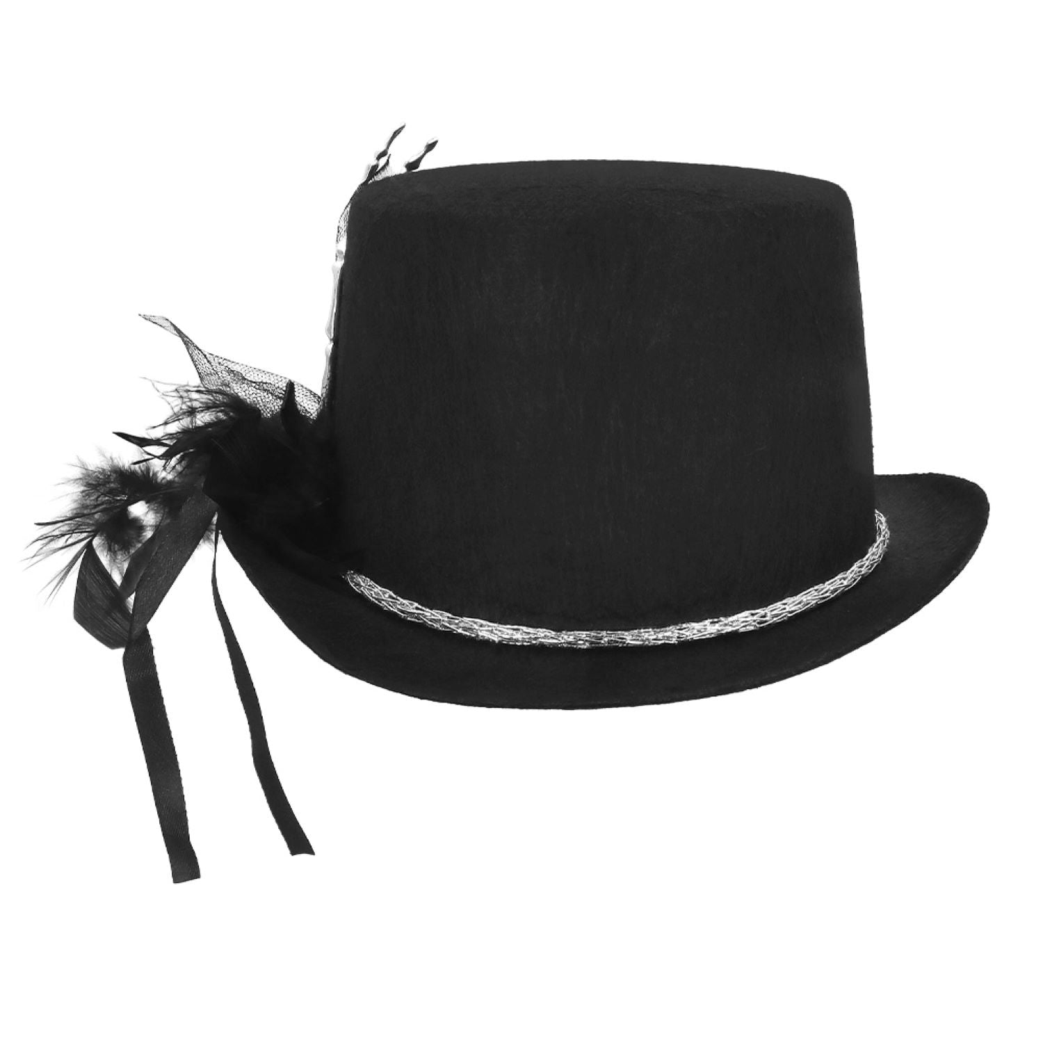 das-kost-mland-accessoires-hut-zylinder-silver-claw-schwarz-halloween image 4