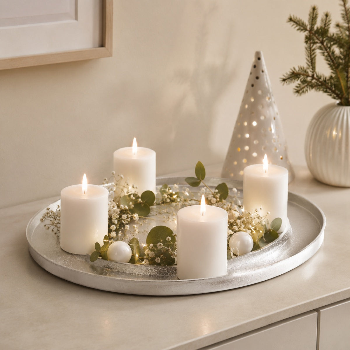 riffelmacher-adventskranz-ring-24131-silber-40-cm-kerzenkranz image 4