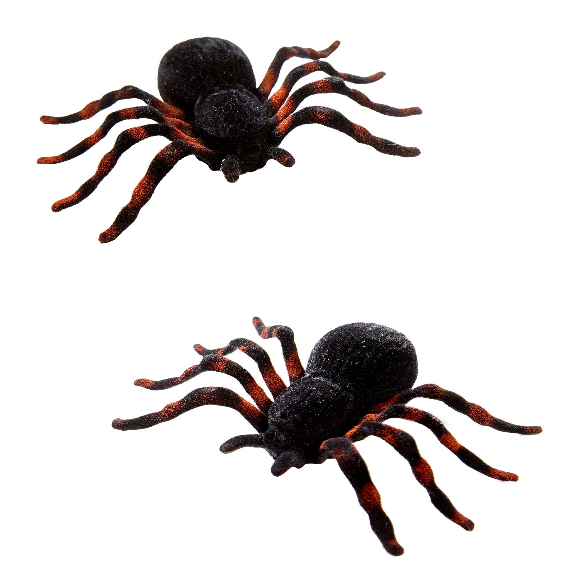 das-kost-mland-tiere-spinnen-deko-2stk-10cm-halloween image 1