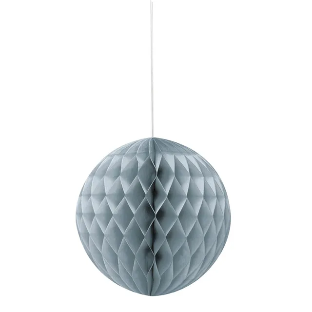 das-kost-mland-dekorationen-wabenball-silber-20cm-papierdeko image 1