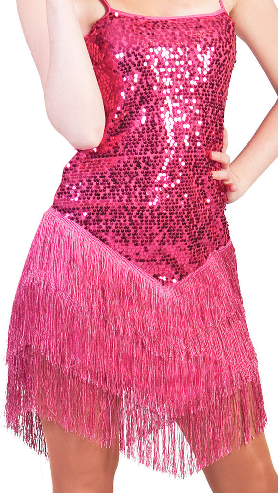 das-kost-mland-damen-charleston-kleid-marlene-pink-fransen image 5