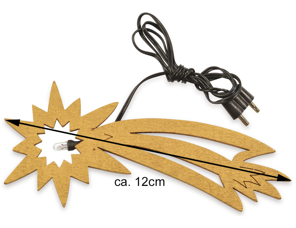 das-kost-mland-led-komet-holz-12-cm-gold-krippenstern image 2