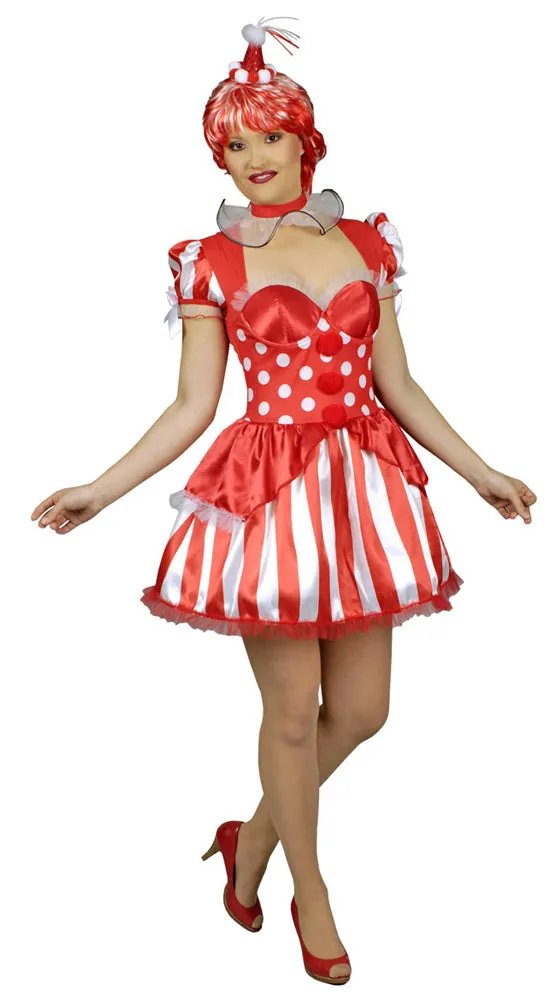 clown-red-kost-m-damen-clownkost-m-rot-wei image 1