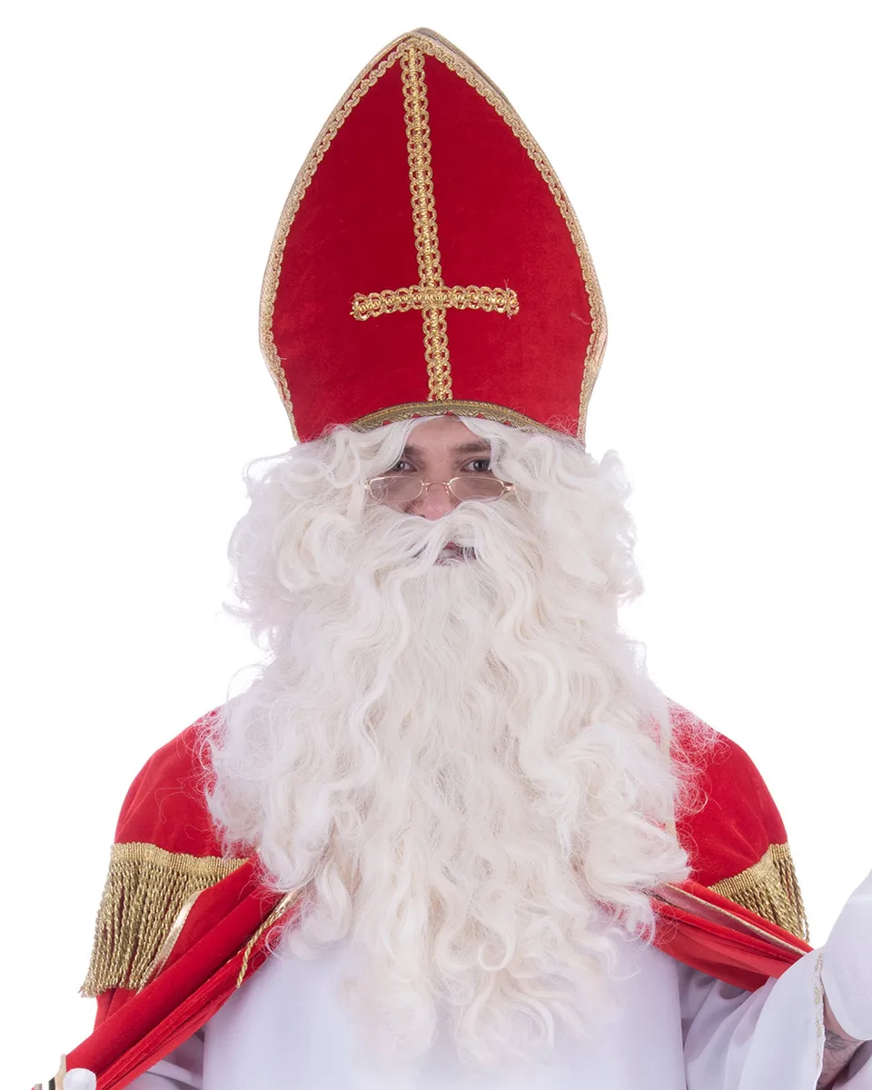 das-kost-mland-accessoires-nikolaus-per-cke-bart-set-wei image 1