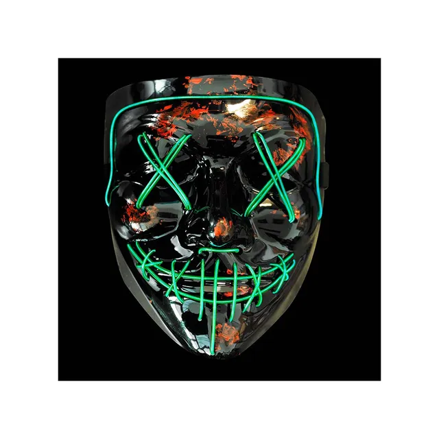 das-kost-mland-purge-led-maske-leuchtmaske-gr-n-halloween image 1