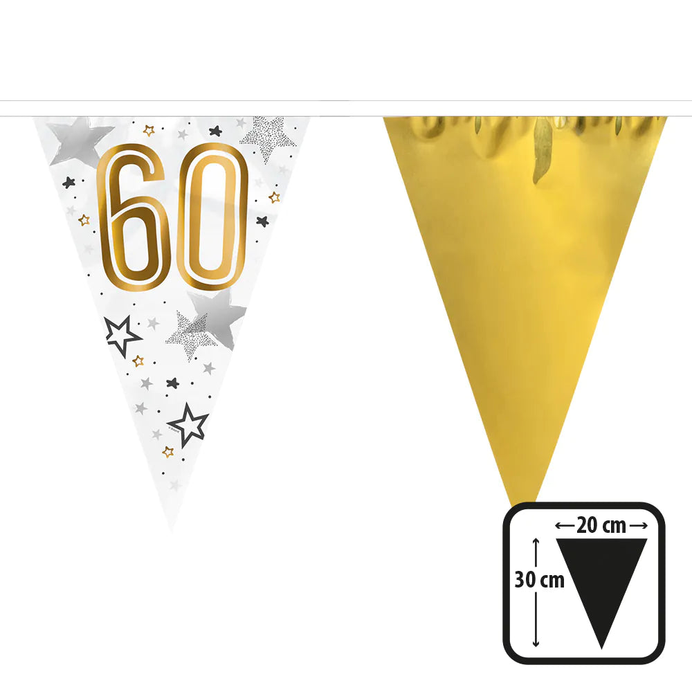 das-kost-mland-60-wimpelkette-happy-birthday-gold-6m image 1