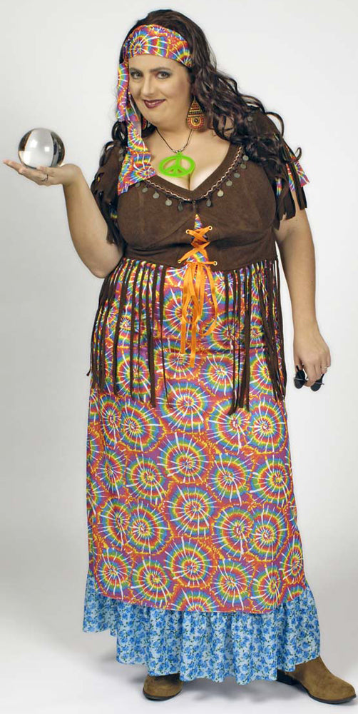 das-kost-mland-hippie-retro-kost-m-rainbow-damen-gr-44-54 image 2