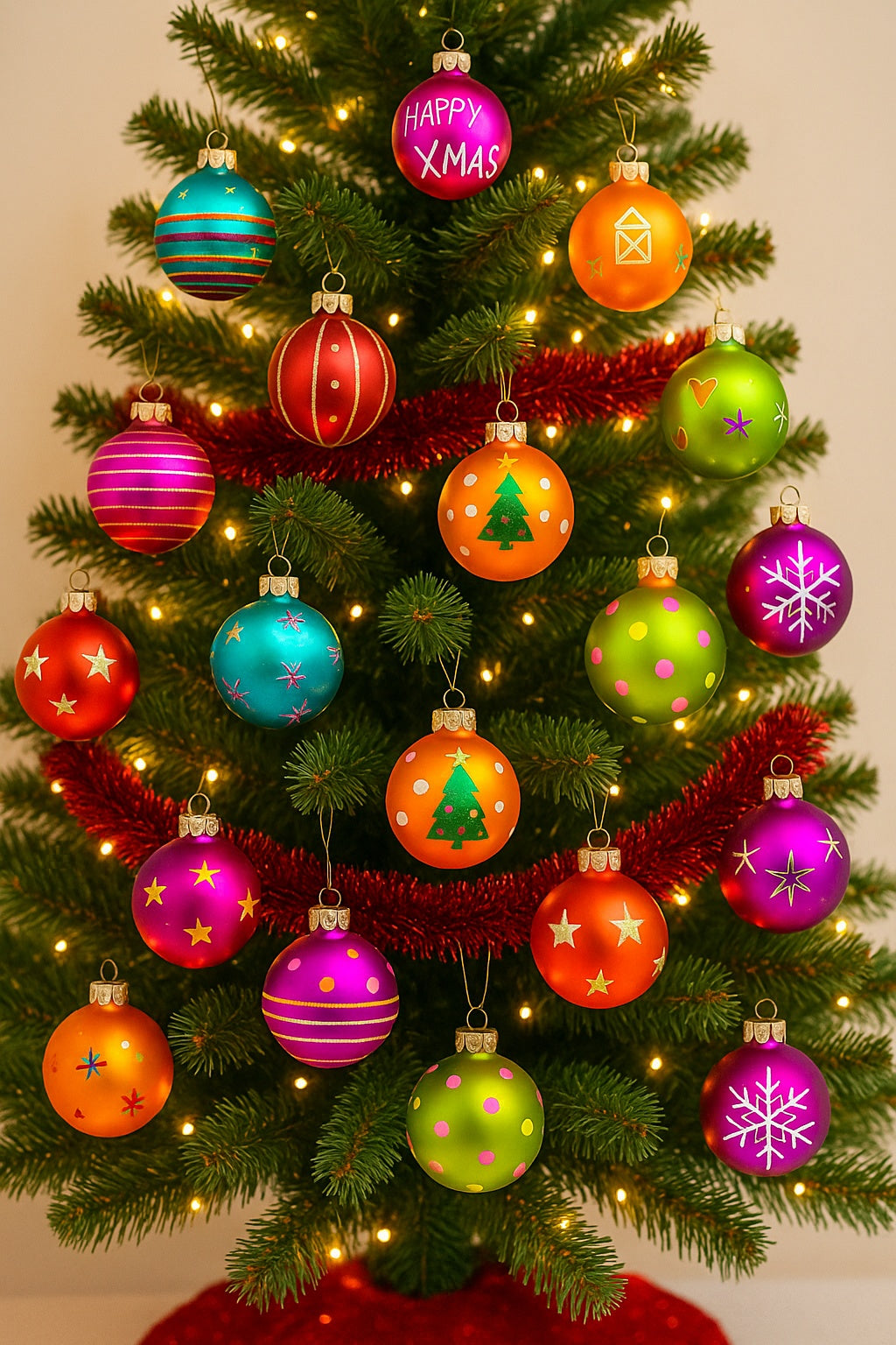 das-kost-mland-dekorationen-happy-xmas-weihnachtskugeln-glas-6cm-12st image 2