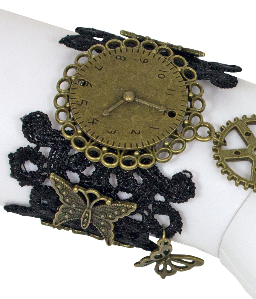 steampunk-manolette-spitzen-armband-schwarz-gold image 5