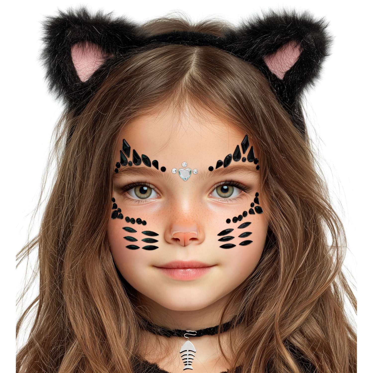 face-jewels-katze-gesichtsschmuck-mehrfarbig-selbstklebend image 4