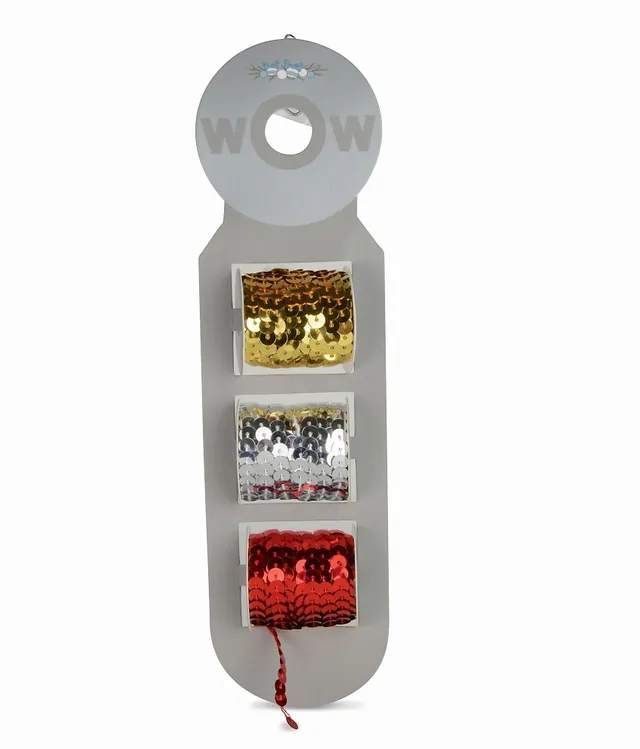 das-kost-mland-paillettenband-3er-set-gold-silber-rot-3m image 1