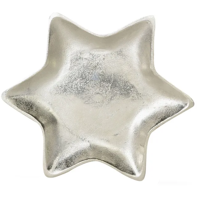 riffelmacher-70331-stern-dekoteller-alu-silber-26-cm image 1