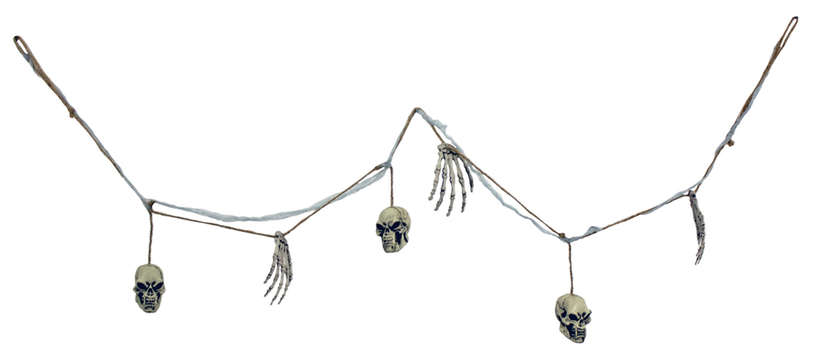 das-kost-mland-dekorationen-xxl-knochen-totenkopf-girlande-180-cm image 1