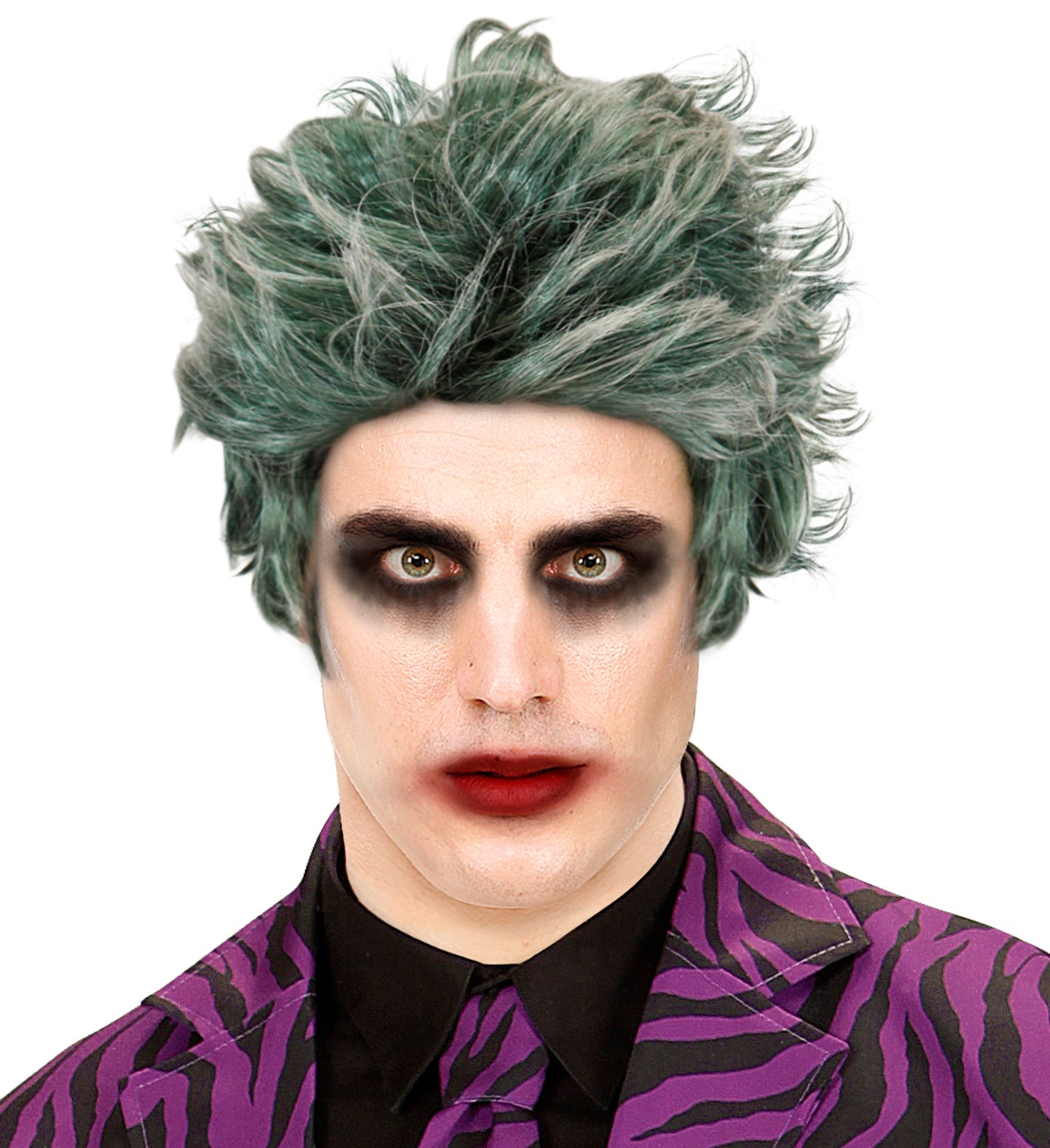 herren-per-cke-b-ser-clown-gr-n-zombie-kost-mper-cke image 1