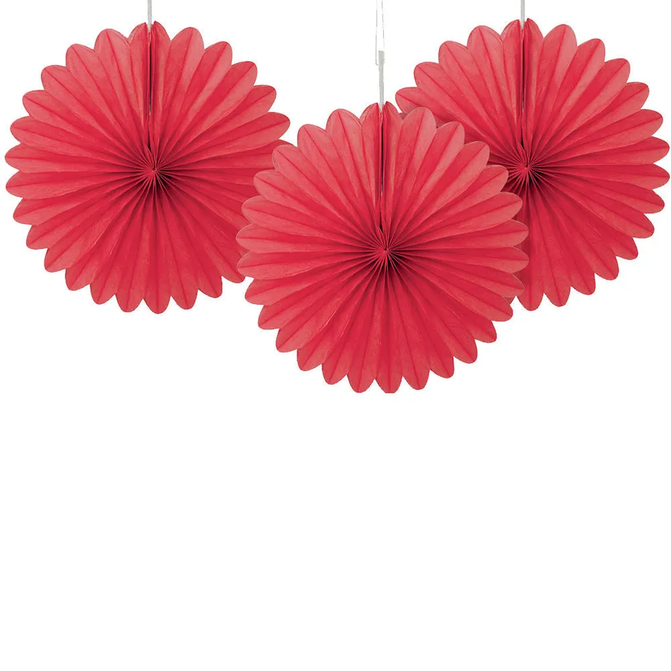 das-kost-mland-dekof-cher-uni-papierf-cher-rot-15-cm-3-st-ck image 1