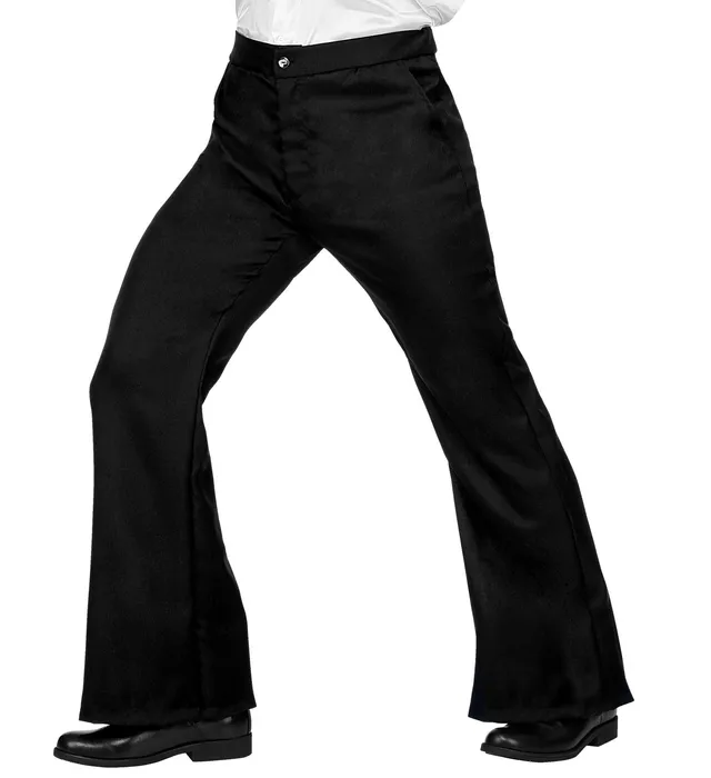 das-kost-mland-70er-schlaghose-herren-schwarz-retro-disco image 1