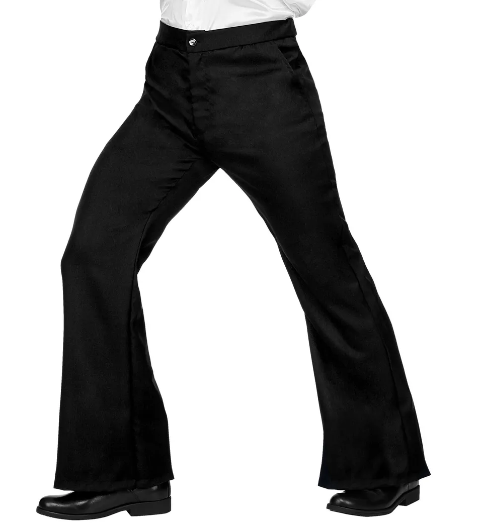 das-kost-mland-70er-schlaghose-herren-schwarz-retro-disco image 1