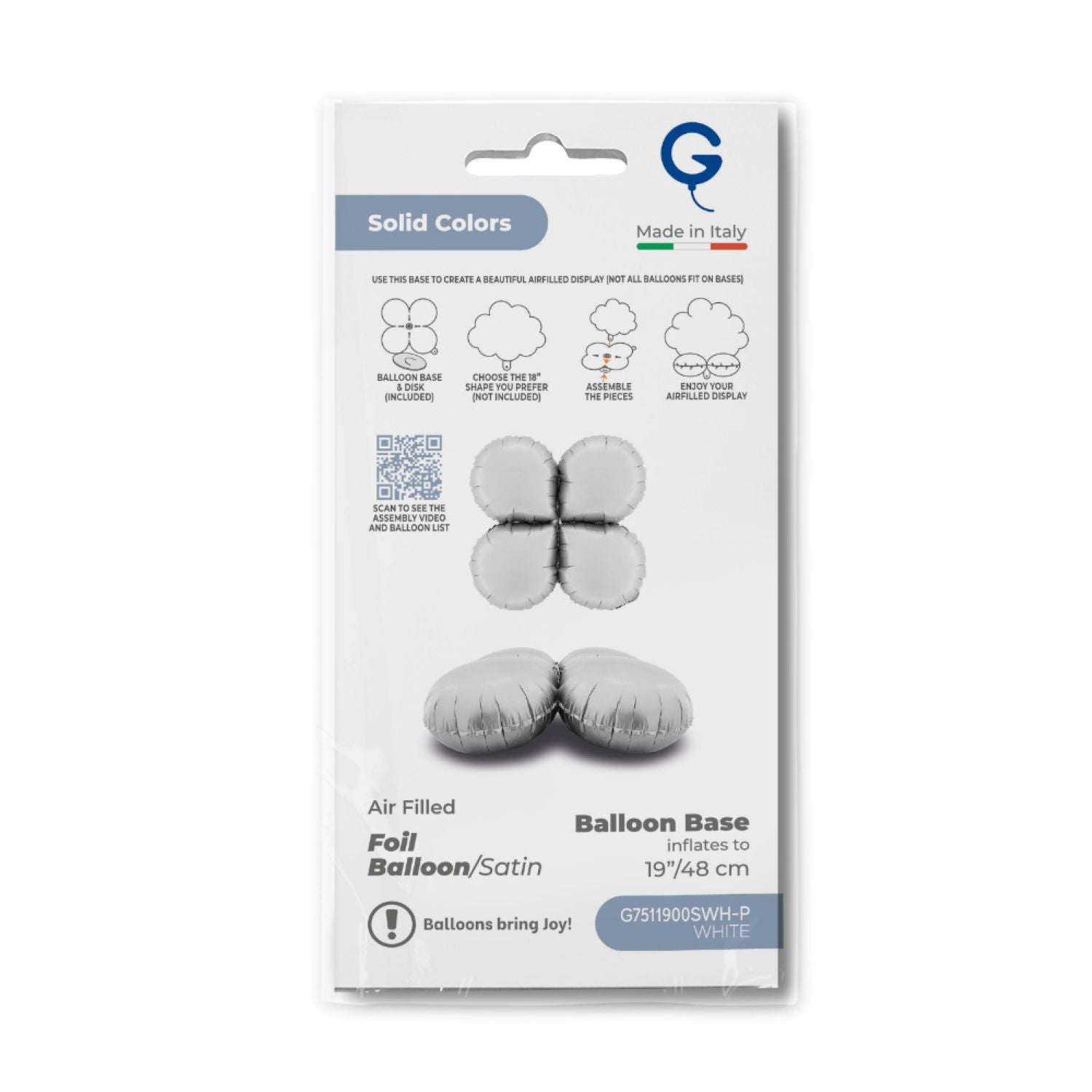 das-kost-mland-folienballon-base-drops-48-cm-satin-wei-luft image 3