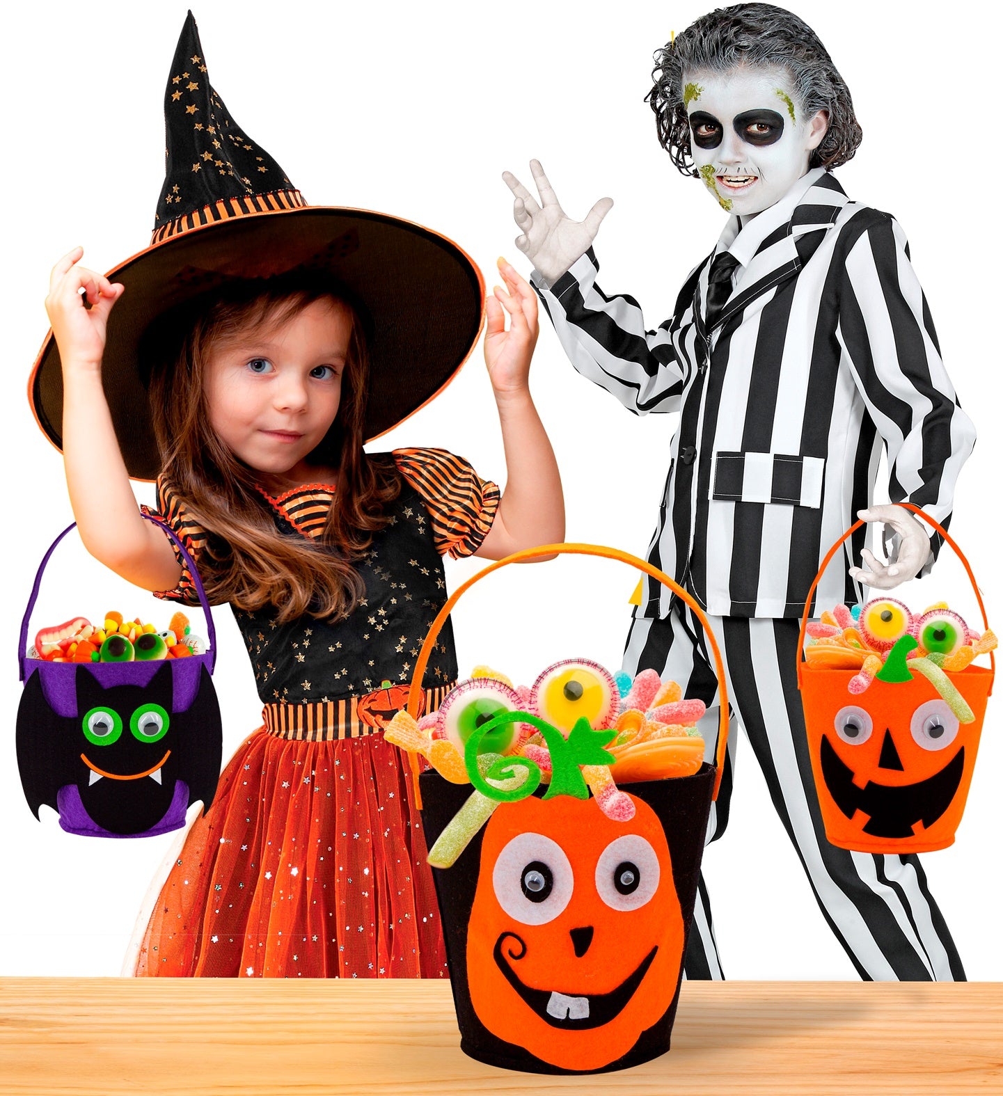 das-kost-mland-halloween-korb-verr-ckter-k-rbis-schwarz-orange image 3
