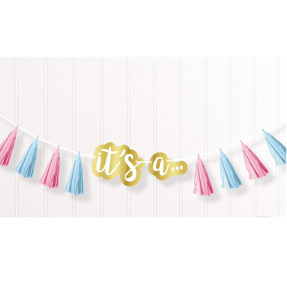 the-big-reveal-quasten-girlande-240-cm-rosa-blau-gender image 2